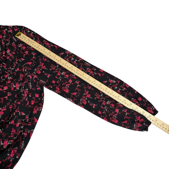 Thakoon For Designation Iconic Print Blouse Size Large Peasant Office Workwear - Picture 16 of 16